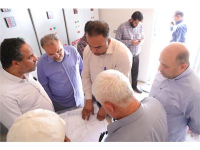 بازدید معاون نظارت بربهره برداری آب و مدیرکل حراست آبفا کشور از تصفیه خانه گروه ملی فولاد ایران