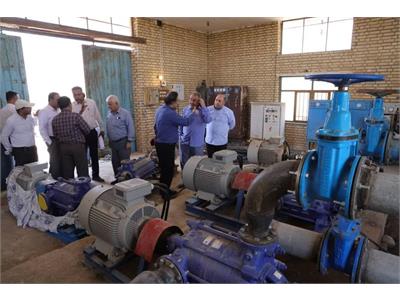 بازدید معاون نظارت بربهره برداری آب و مدیرکل حراست آبفا کشور