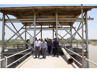 بازدید معاون نظارت بربهره برداری آب و مدیرکل حراست آبفا کشور از تصفیه خانه گروه ملی فولاد ایران