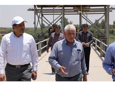 بازدید معاون نظارت بربهره برداری آب و مدیرکل حراست آبفا کشور از تصفیه خانه گروه ملی